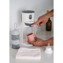 Boite doseuse de lait 3 compartiments empilables Gris
