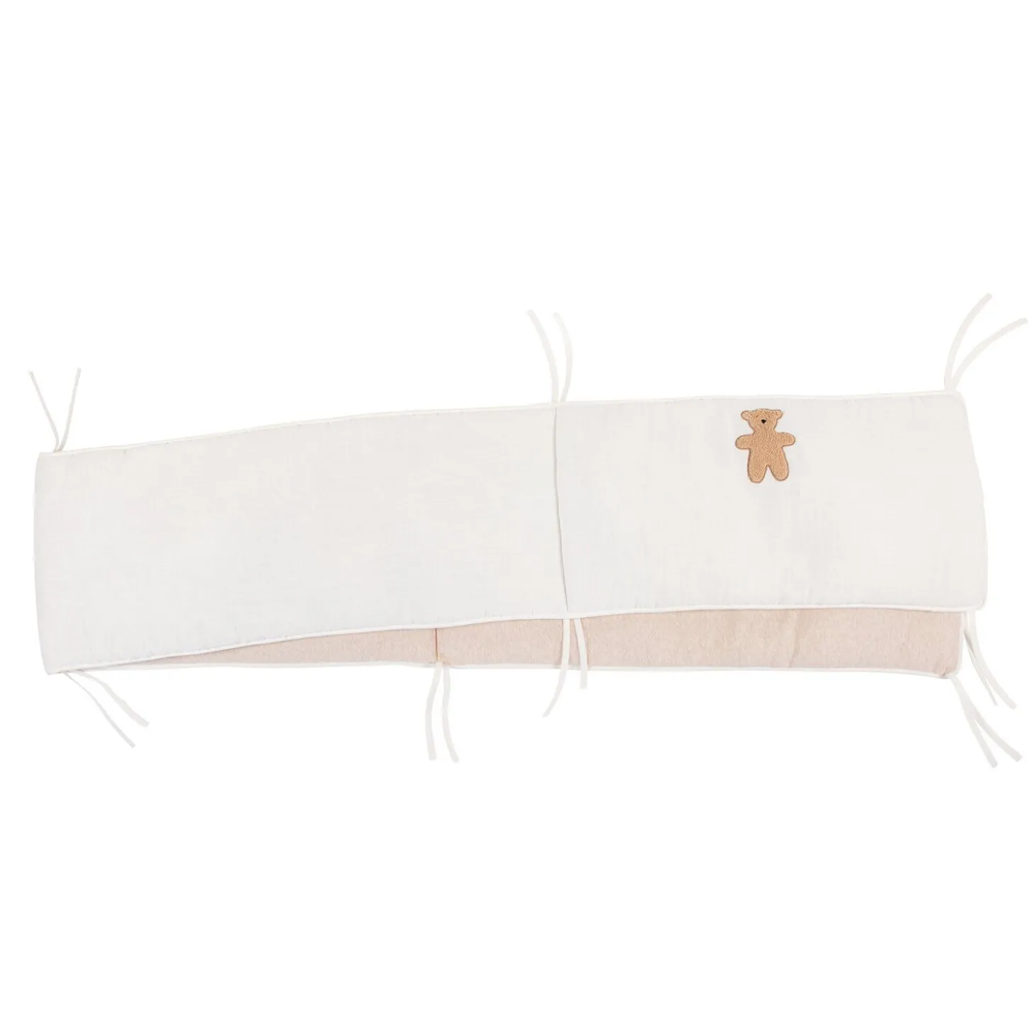Contour De Parc - 35x340 Cm - Jersey Melange Beige / Muslin