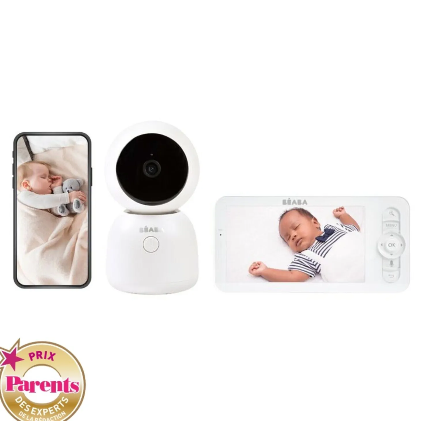 Ecoute bébé vidéo Zen Night Light Blanc