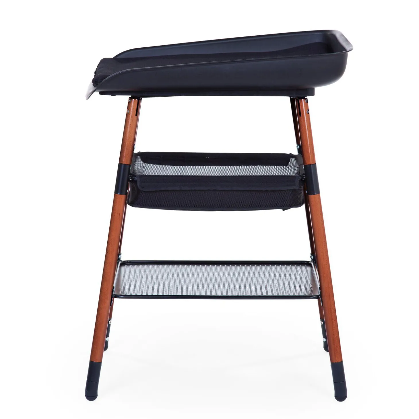 Evolux Table à Langer - Noyer / Noir