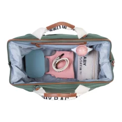 Mommy Bag ® Sac A Langer - Signature - Toile - Vert