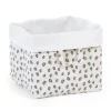 Panier De Rangement - 32x32x29 Cm - Toile - Leopard