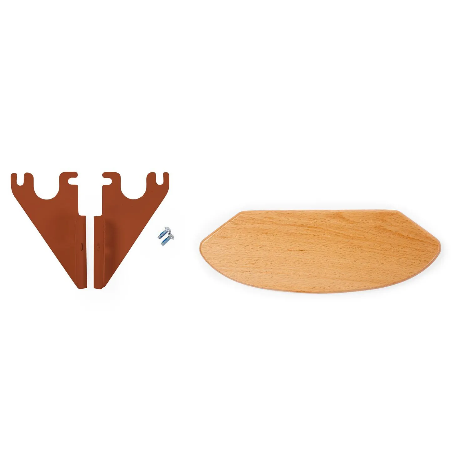 Repose-pieds Evolu ou Evowood + Supports + Vis - Naturel/Rou