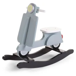 Scooter A Bascule - MDF - Bleu Menthe Noir