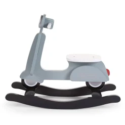 Scooter A Bascule - MDF - Bleu Menthe Noir