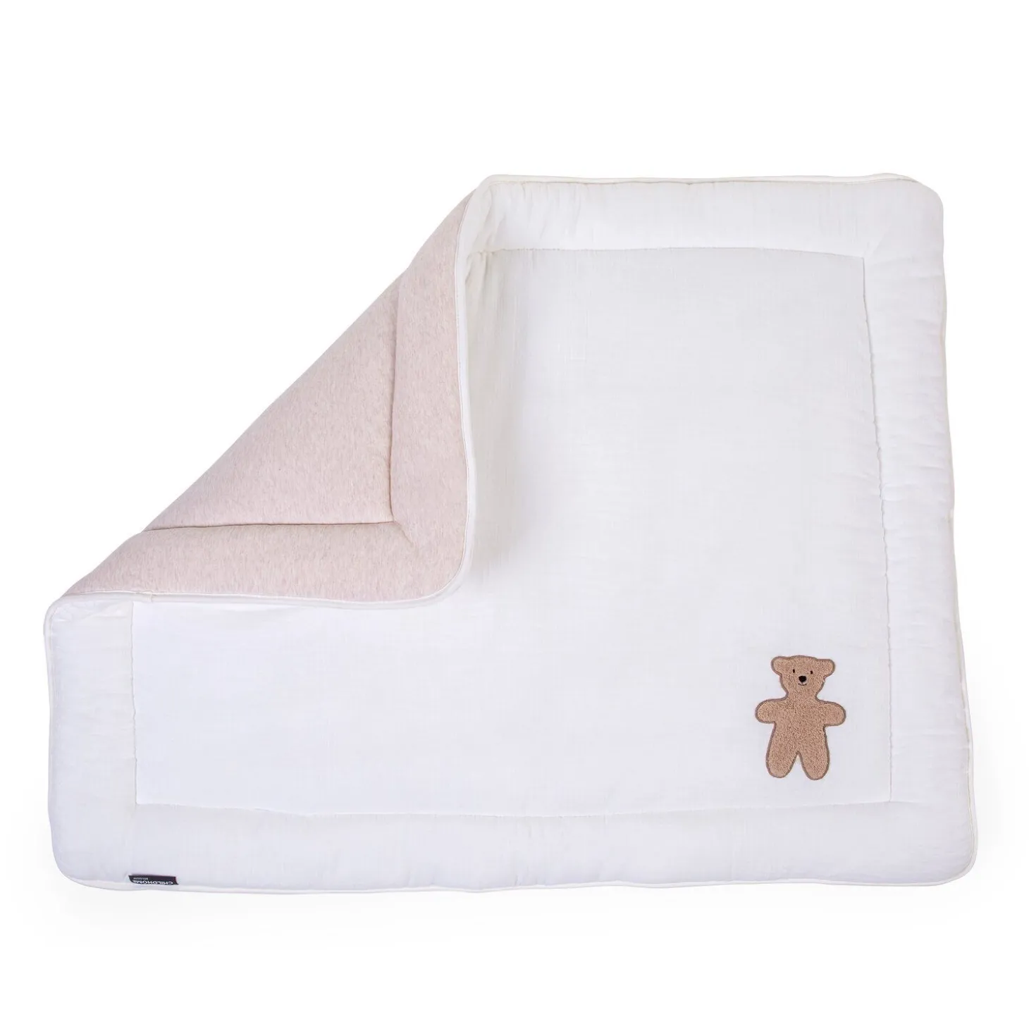 Tapis De Parc - 75x95 Cm - Jersey Melange Beige / Muslin Ted