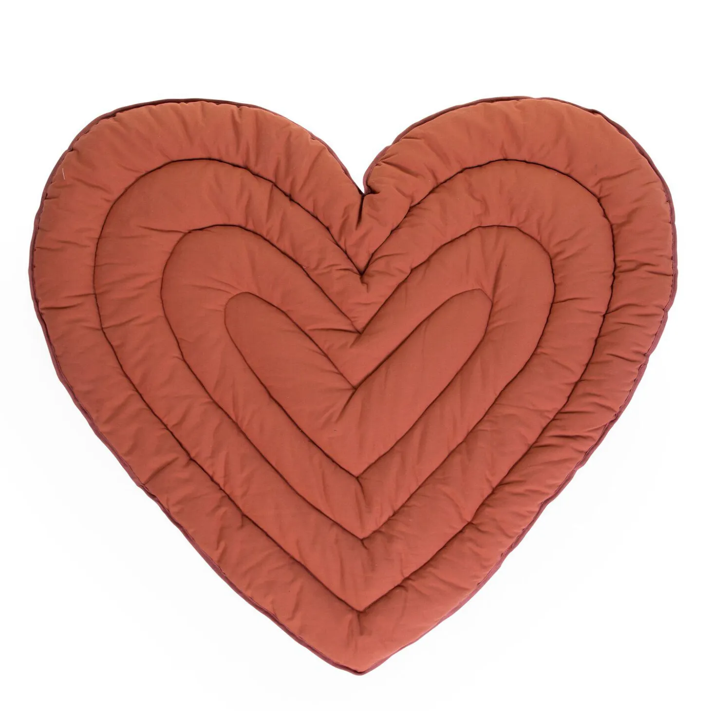 Tapis d’éveil 120cm Coeur terracotta
