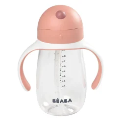 Tasse paille 300ml Vieux rose